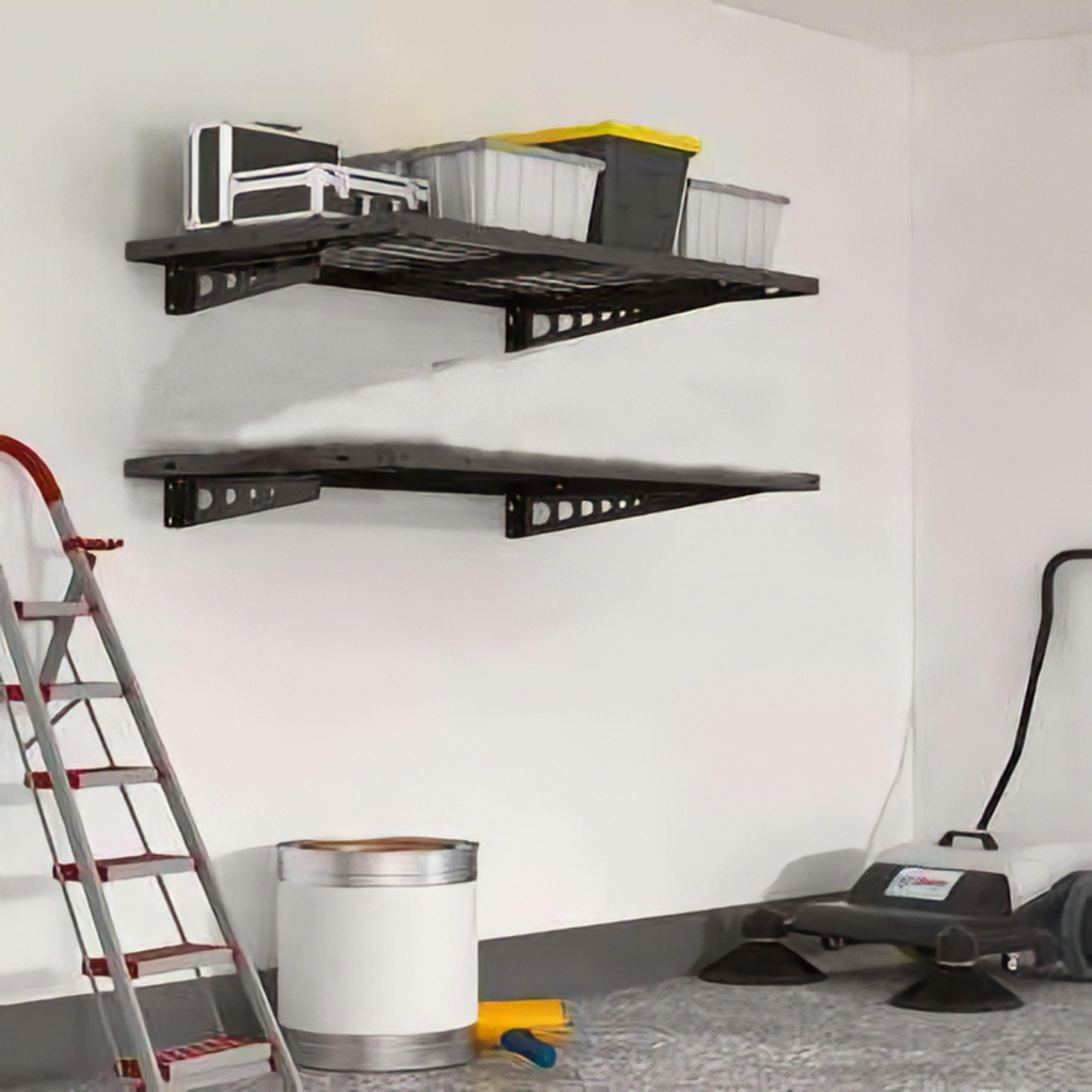 Garage Heavy Duty Jumbo Floating Wall Shelves Smart Storage Solutions